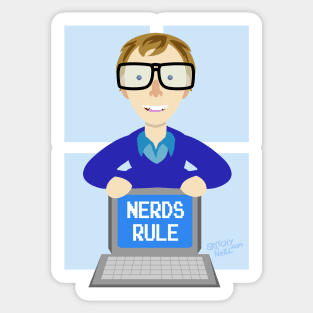 Nerds Rules Sticker